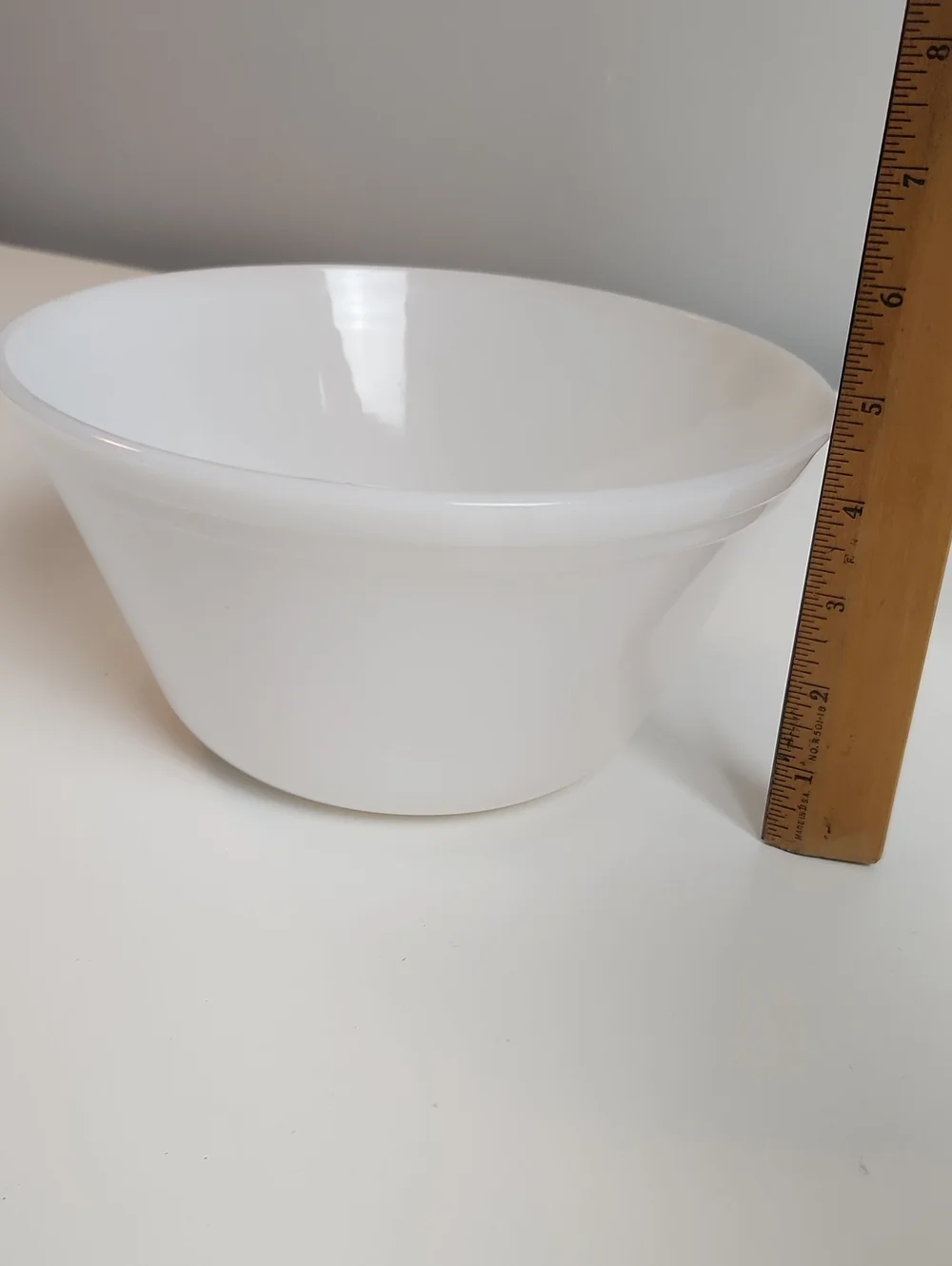 Vintage Federal Glass Milk Glass Mixing Bowl Set